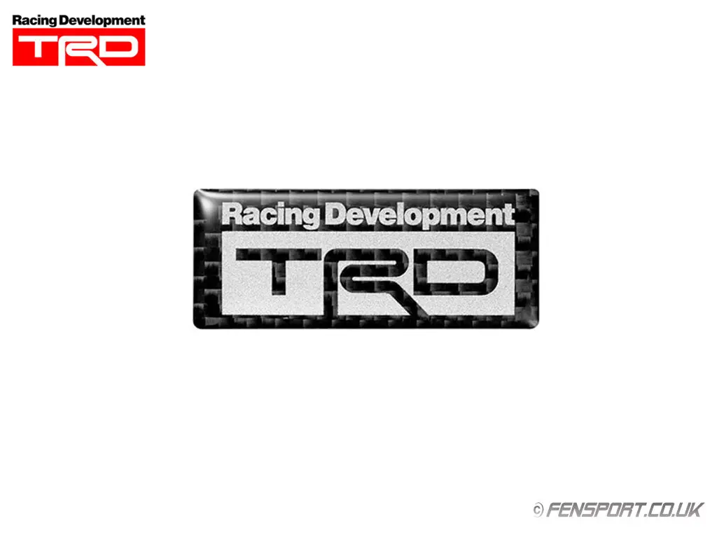 Trd Carbon Sticker Emblem - B Logo Type - 20.5 X 50Mm 1