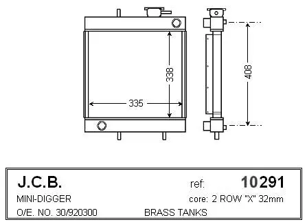Radiator For Jcb 8014 1