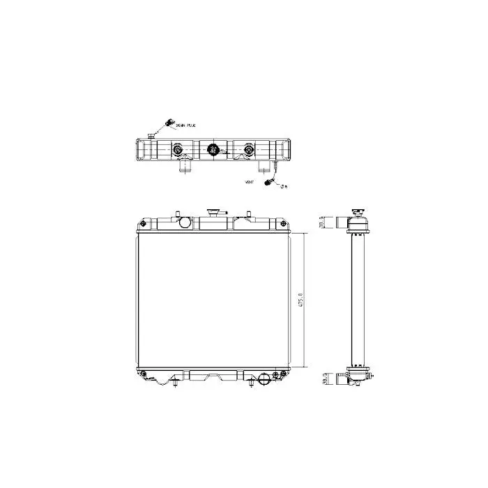 Radiator For Yanmar Vio55 1