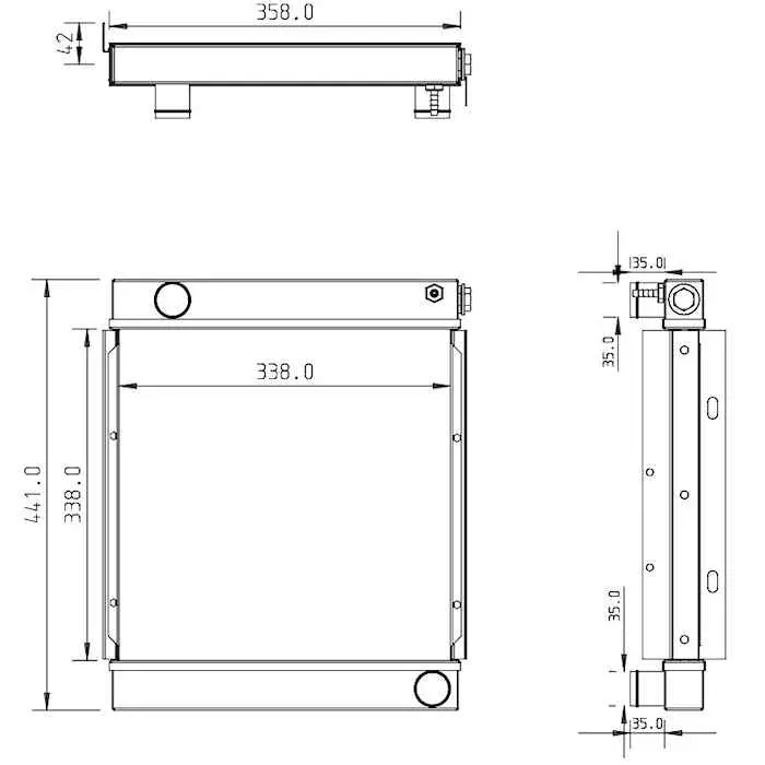 Radiator For Jcb 8008 1