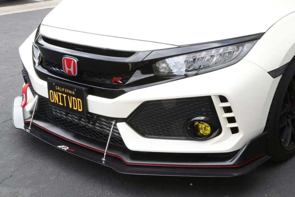 Apr Performance Carbon Fibre Wind Splitter With Rods | Honda Civic Type R | Fk8 2.0T K20c1 | 2017+ 2