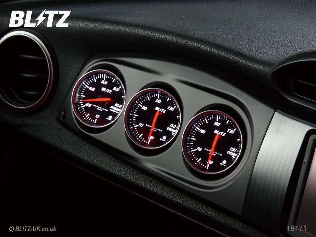 Blitz Racing Meter Panel - Black - 19171 - Gt86 & Brz 1