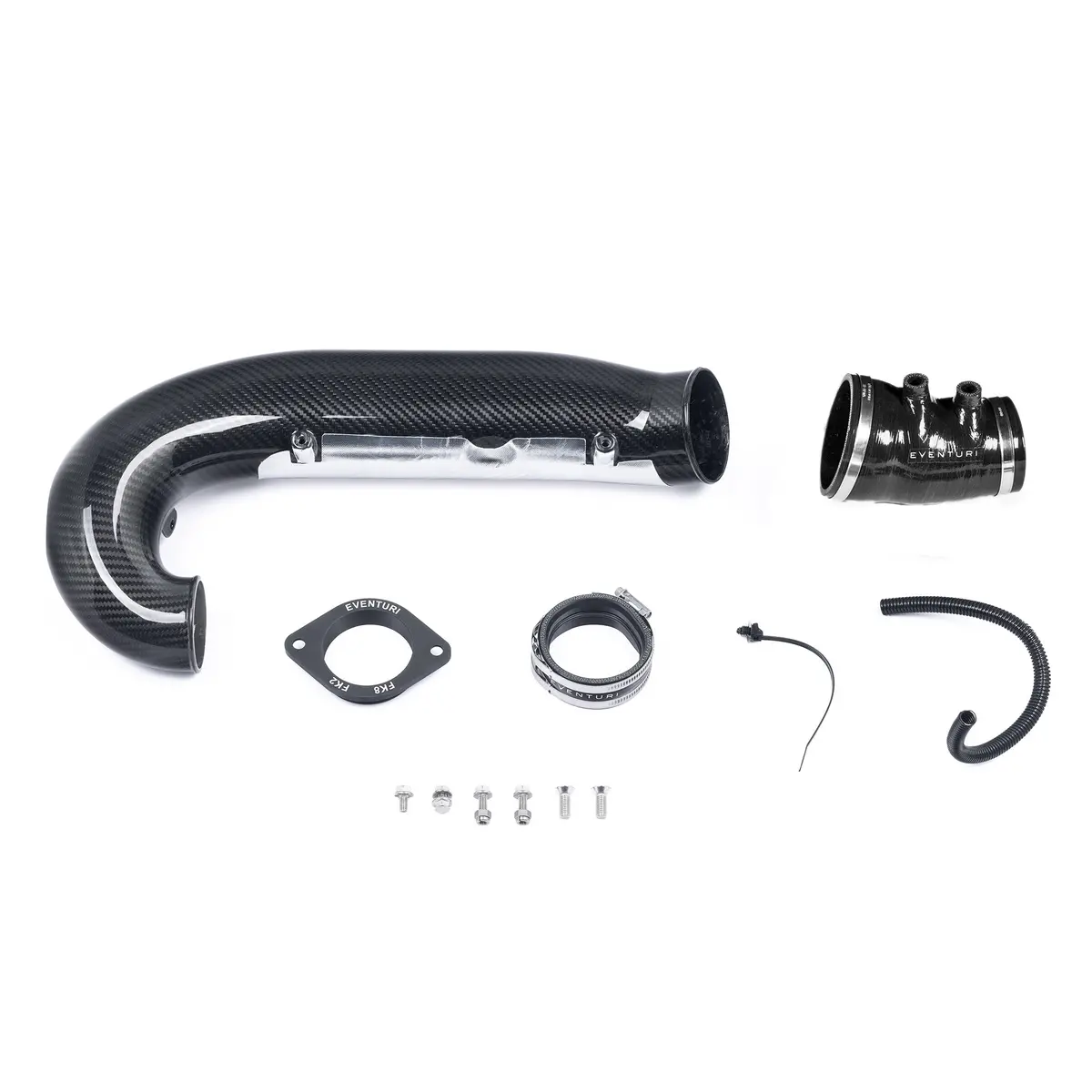 Eventuri | Oversize Carbon Fibre V3 Turbo Tube | Honda Civic Type R | Fk2 2.0T K20c1 | 2015-2016 1