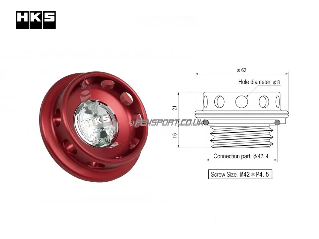 Oil Filler Cap - Hks - Gt86 1