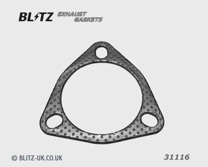 Exhaust Gasket - 31116 - 77Mm Bore - 3 Bolt Fixing, 88Mm Pcd 1
