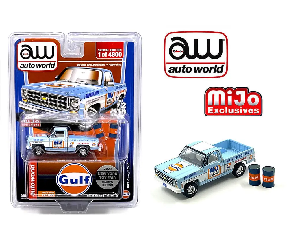 Auto World 1:64 1978 Chevrolet C10 Gulf Oil 1