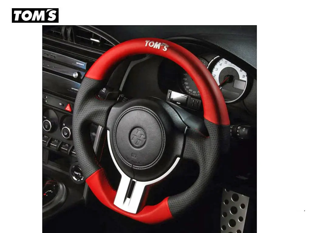 Steering Wheel - Toms - Red & Black Leather - Gt86 & Brz 1