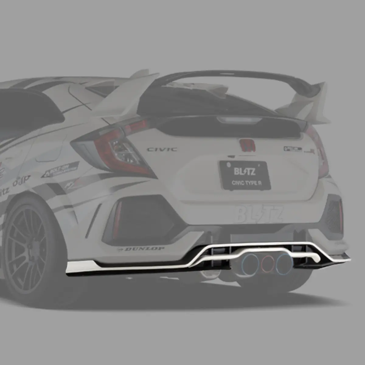 Blitz | Frp Rear Garnish | Honda Civic Type R | Fk8 2.0T K20c1 | 2017-2022 1