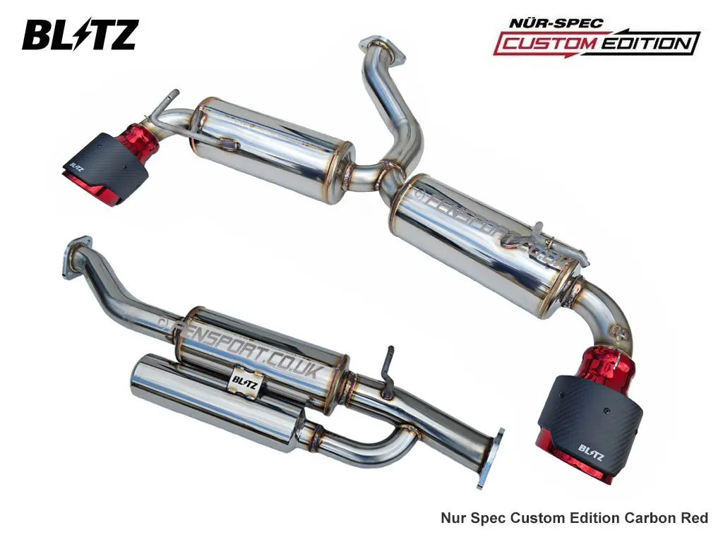 Blitz Nur Spec Custom Edition - Carbon Red - Exhaust System - Gr Yaris 1