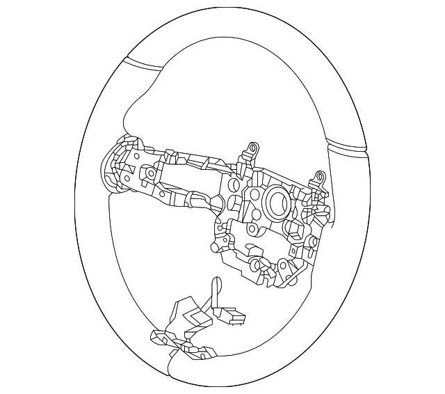 Genuine Honda | Leather Steering Wheel Usa Spec | Honda Civic Type R | Fl5 2.0T K20c1 | 2023+ 1