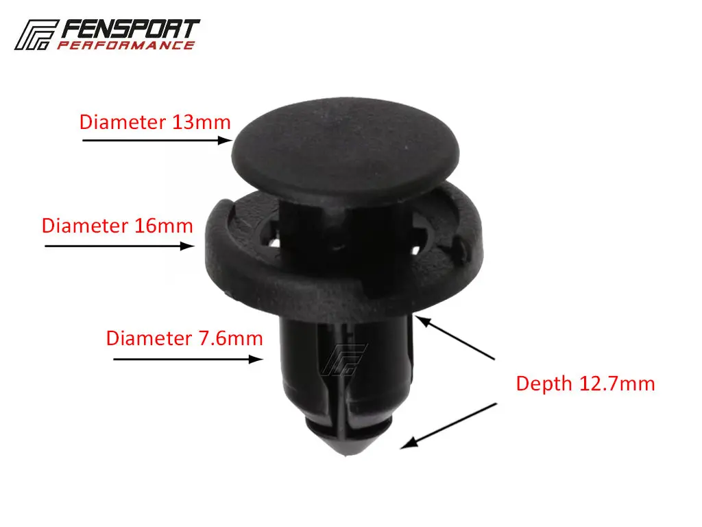 Clip - Push Type - 16 X 7.6Mm - Gr86, Gt86 & Brz 1