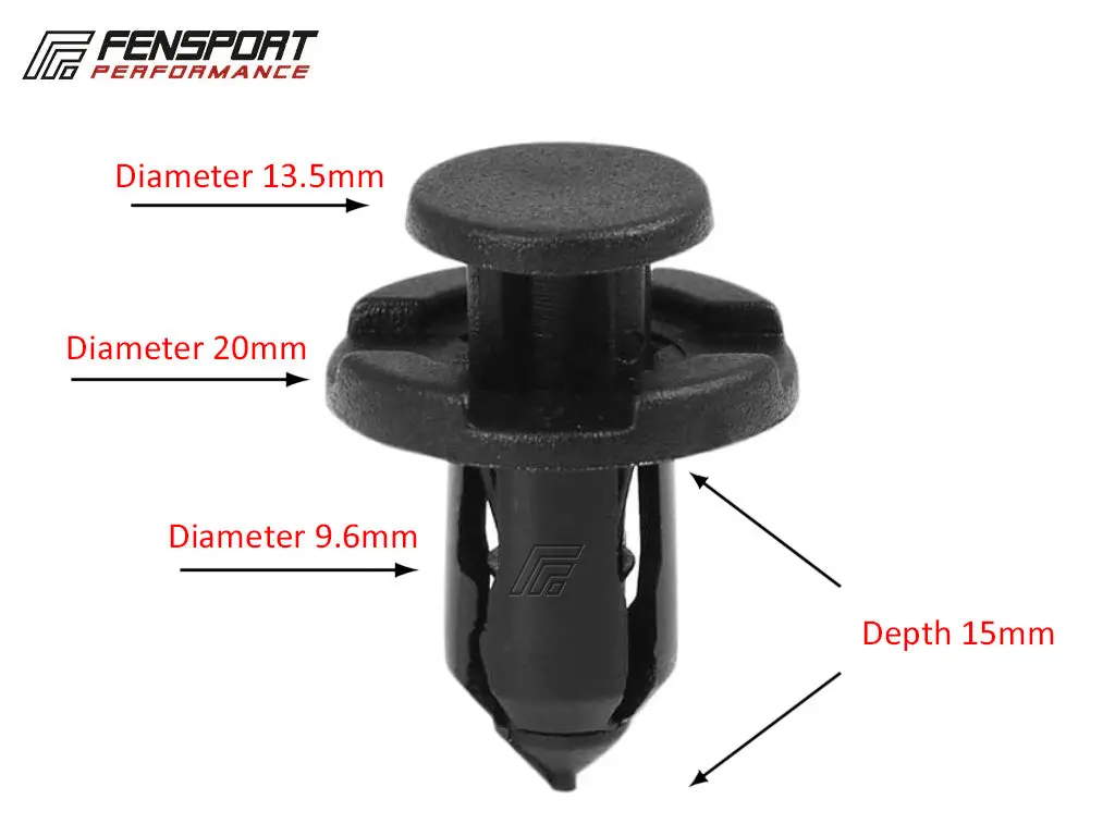Clip - Push Type - 20 X 9.6Mm - Gr86, Gt86 & Brz 1