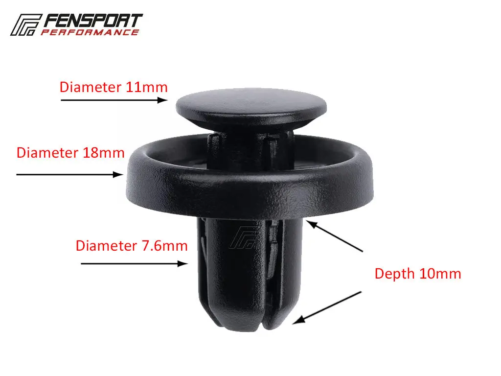 Clip - Push Type - 18 X 7.6Mm - Gr86, Gt86 & Brz 1