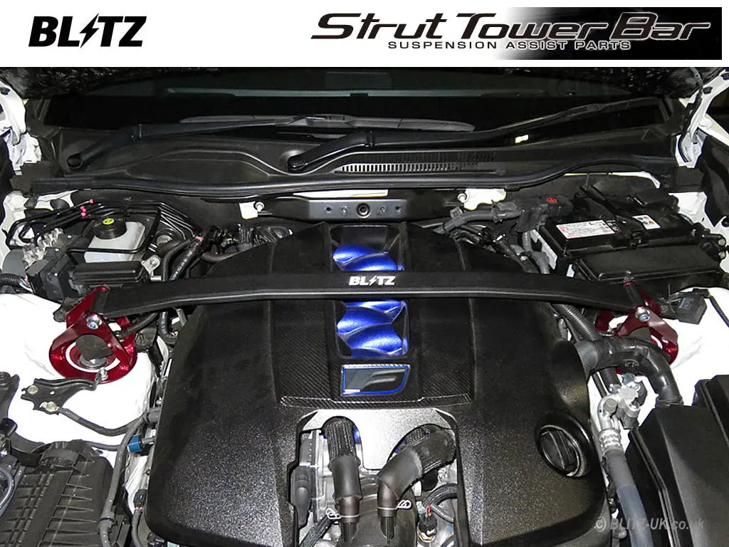 Blitz Strut Tower Bar - Front - 96109 -  Lexus Gs300h, Gs450h, Rc300h, Rc-F 1