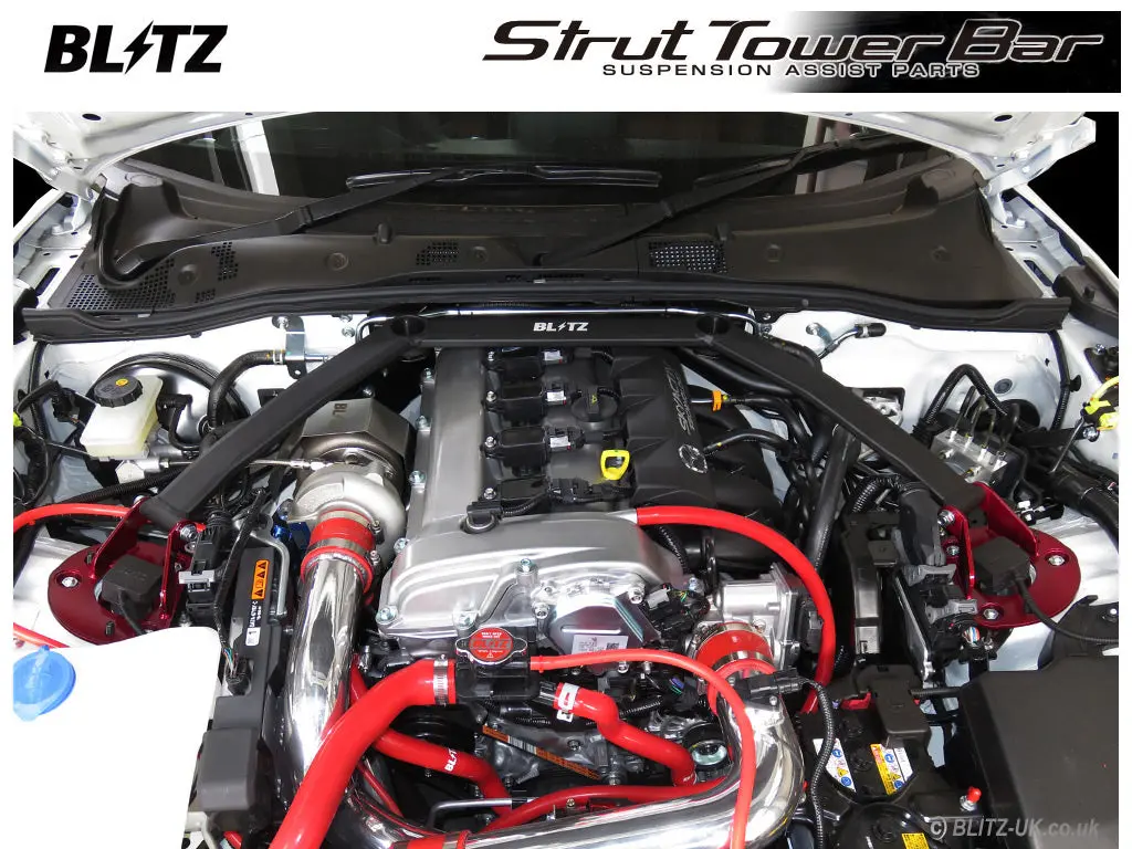 Blitz Strut Tower Bar - Front - 96111 - Mazda Mx5 1.5 1