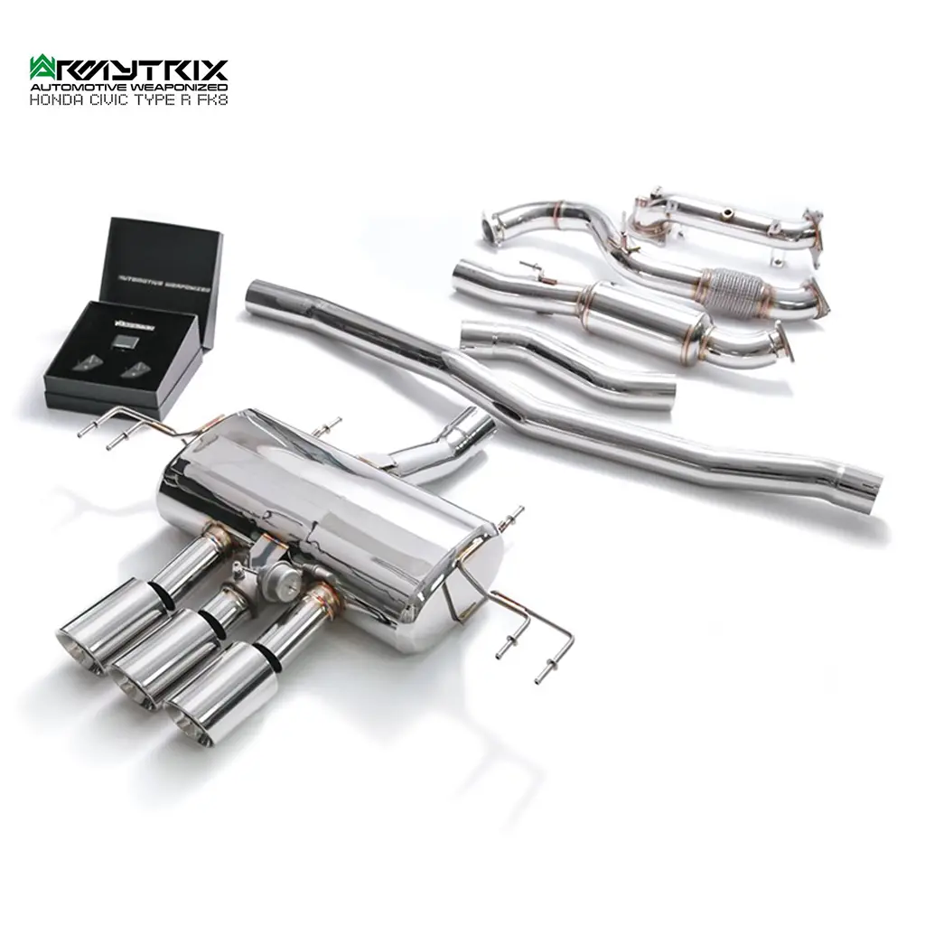 Armytrix Cat-Back Valvetronic Exhaust System | Honda Civic Type R | Fk8 2.0T K20c1 | 2017+ 1