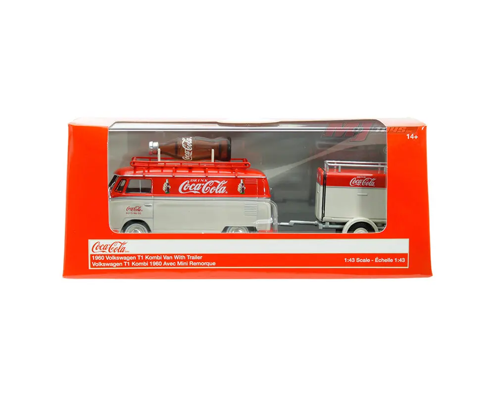 Motor City Classics 1:43 Coca-Cola 1960 Volkswagen Kombi T1 With Trailer 1
