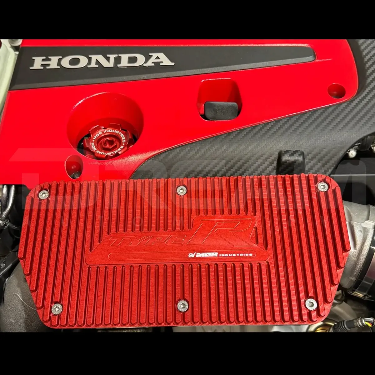 Mdr Industries | Billet Turbo Inlet Pipe Heat Sink Cover | Honda Civic Type R | Fl5 2.0T K20c1 | 2023+ 1
