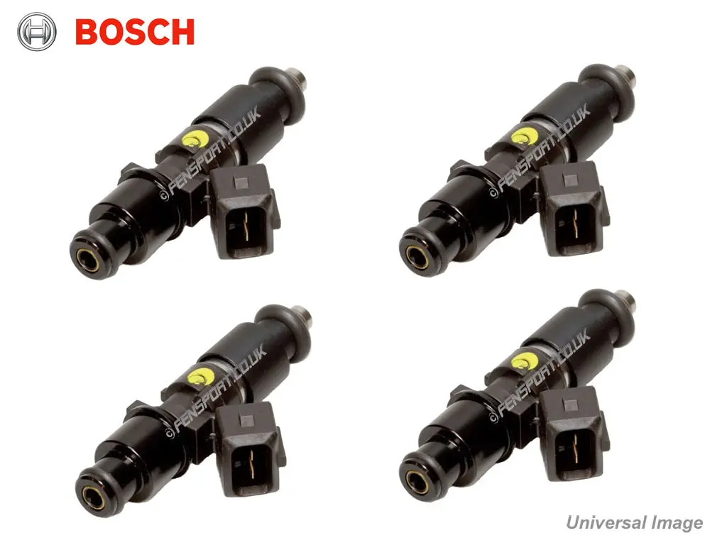 Fuel Injector Set Of 4 Bosch Top Feed 11Mm - 550Cc To 2200Cc - With Plugs & Play Harness 1