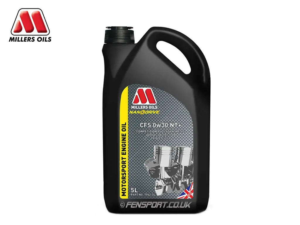 Millers - Nanodrive Fully Synthetic Engine Oil With Nano Tech - Cfs 0W30 Nt+ - 5 Litre 1