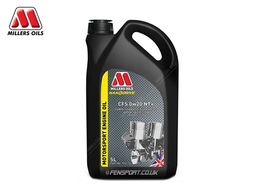 Millers - Nanodrive Fully Synthetic Engine Oil With Nano Tec - Cfs 0W20 Nt+ - 5 Litre 1