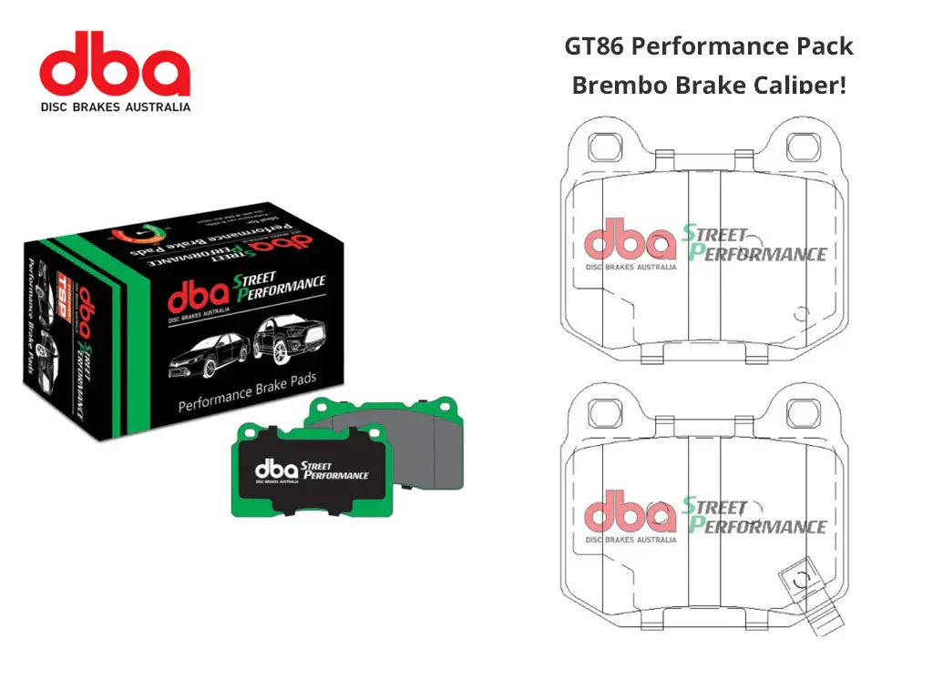 Brembo Caliper - Brake Pads - Rear - Dba Street Performance - Gt86 Performance Pack 1