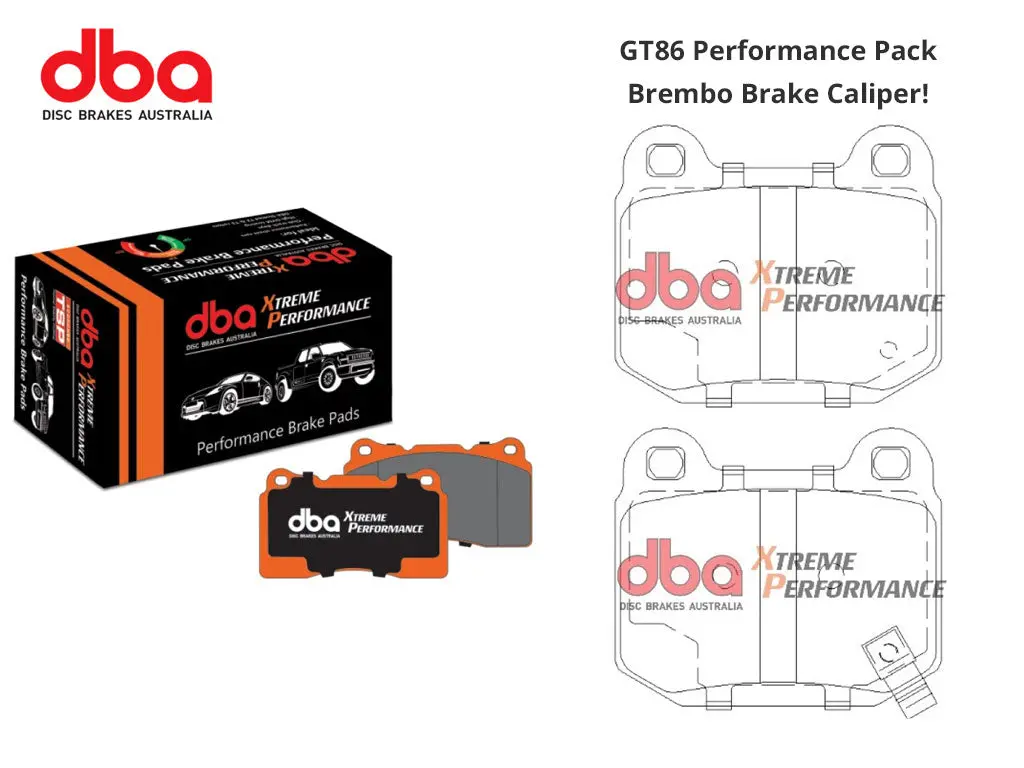 Brembo Caliper - Brake Pads - Rear - Dba Xtreme Performance - Gt86 Performance Pack 1