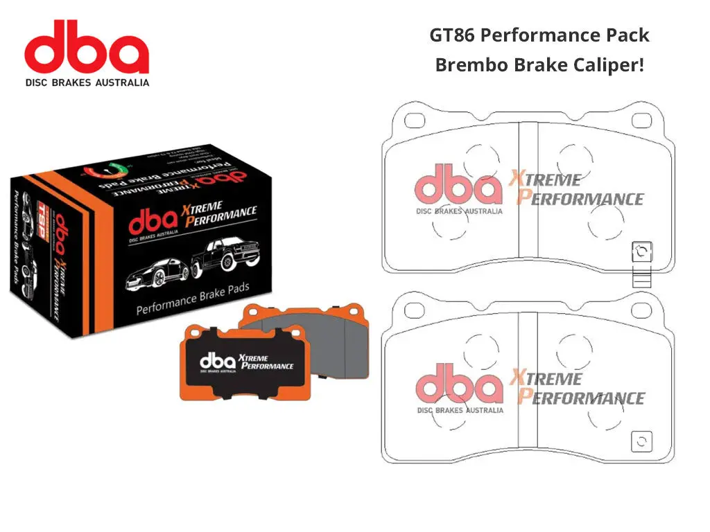 Brembo Caliper - Brake Pads - Front - Dba Xtreme Performance - Gt86 Performance Pack 1