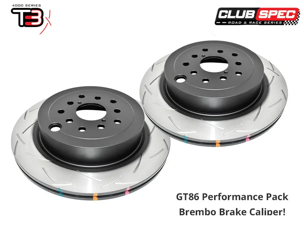 Brembo Caliper - Brake Discs - Rear - Dba T3 - Performance Pack - Gt86 & Brz 1