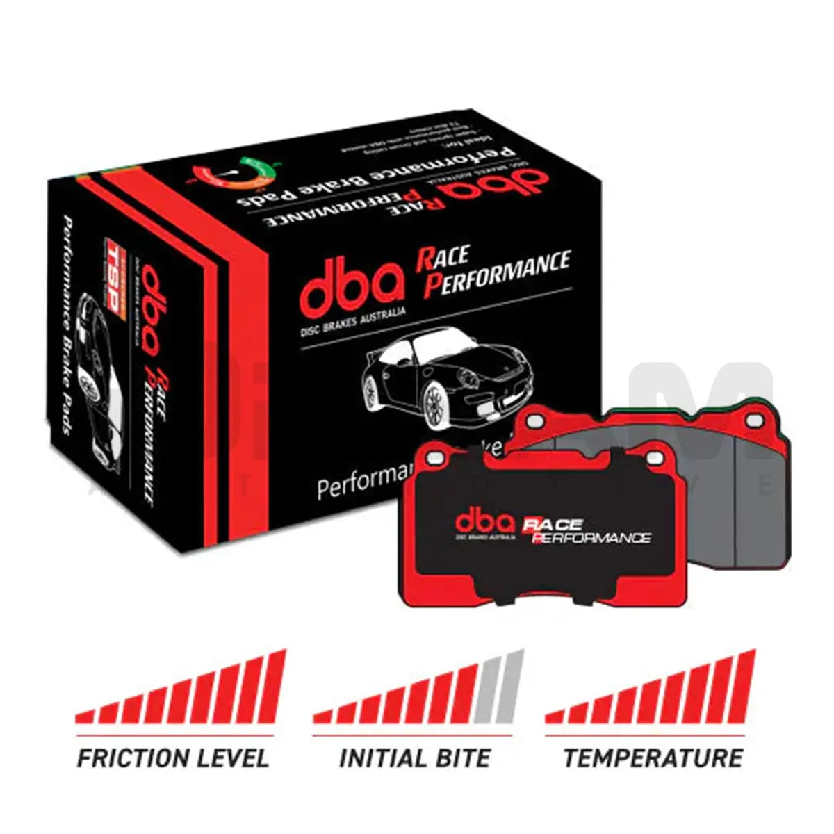 Dba | Race Performance Rear Brake Pads | Honda Civic Type R | Fk8/Fl5 2.0T K20c1 | 2017+ 1