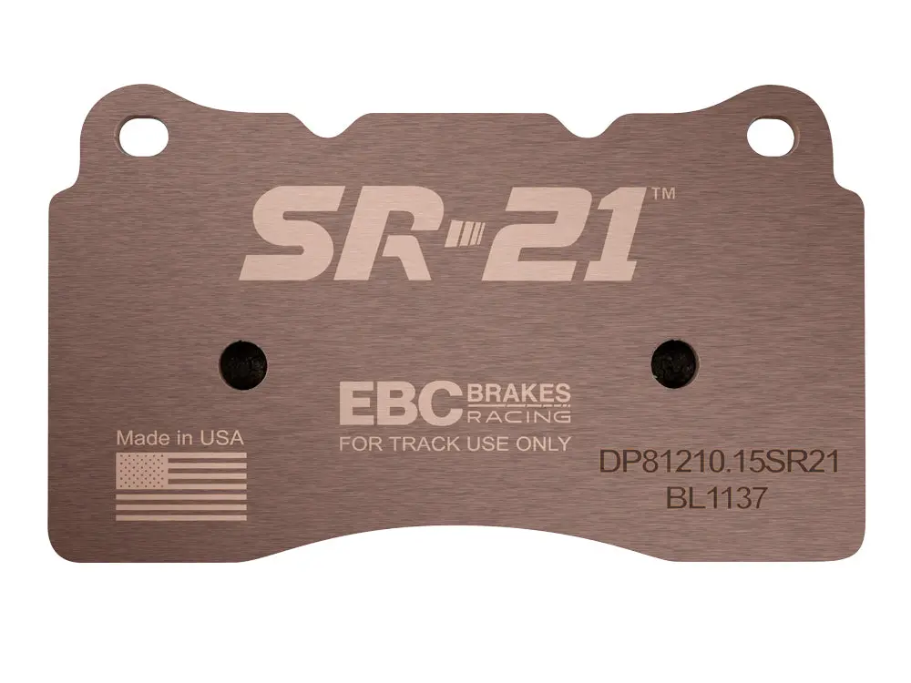 Ebc Brakes | Sr-21 Series Front Race Brake Pads | Honda Civic Type R | 2.0T K20c1 | 2015+ 1