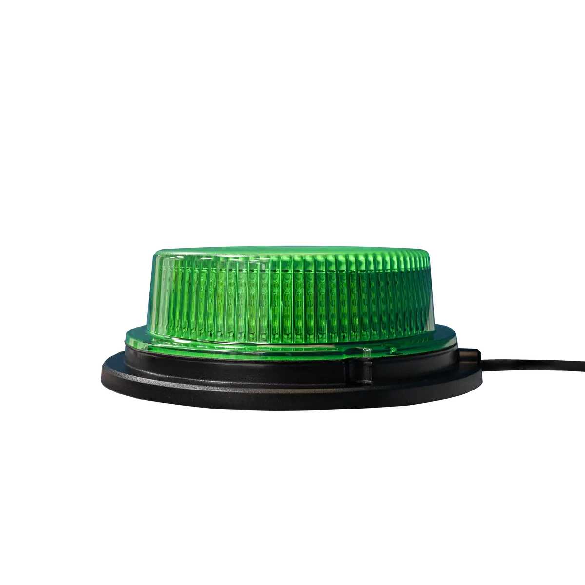 12/24V Green Led Magnetic / 3 Bolt Low Profile Beacon 1
