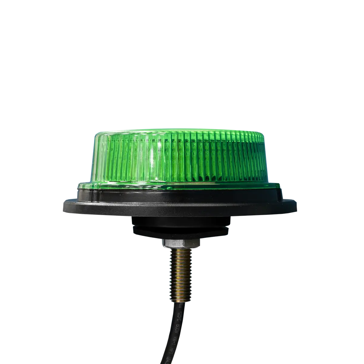 12/24V Green Led Single Bolt Low Profile Beacon 1