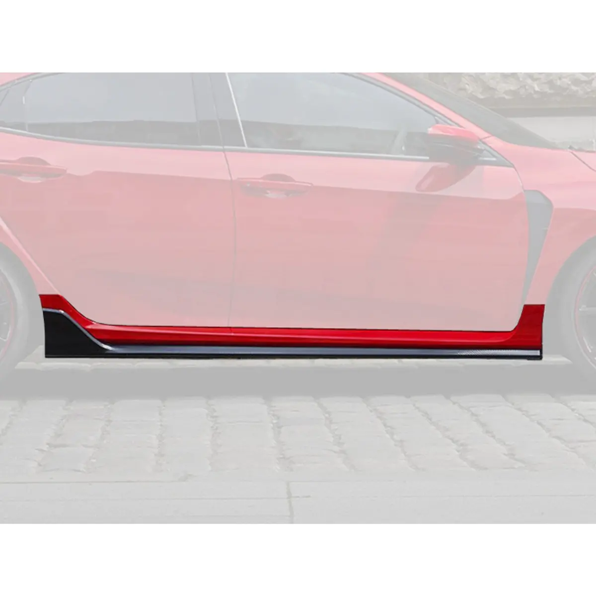 OEM Honda Side Skirt Trim – Pre-Painted for Civic Type R FK8 (2017–2022), 2.0L Turbo K20C1 Engine