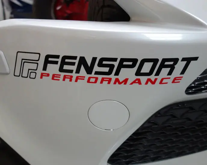 Black-Red Fensport Performance Sticker - 3 Sizes 1