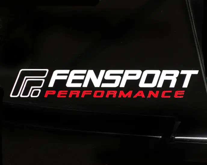 White-Red Fensport Performance Sticker - 3 Sizes 1