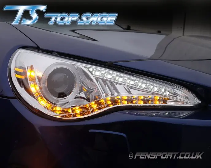 Top Sage Headlights - With Led Ring - Chrome - Gt86 & Brz 1