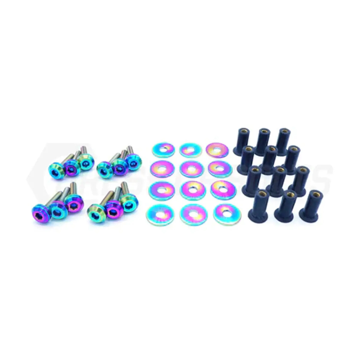 Dress Up Bolts | Cooling Plate Titanium Hardware Kit | Honda Civic Type R | Fk8 2.0 K20c1 | 2017-2022 1
