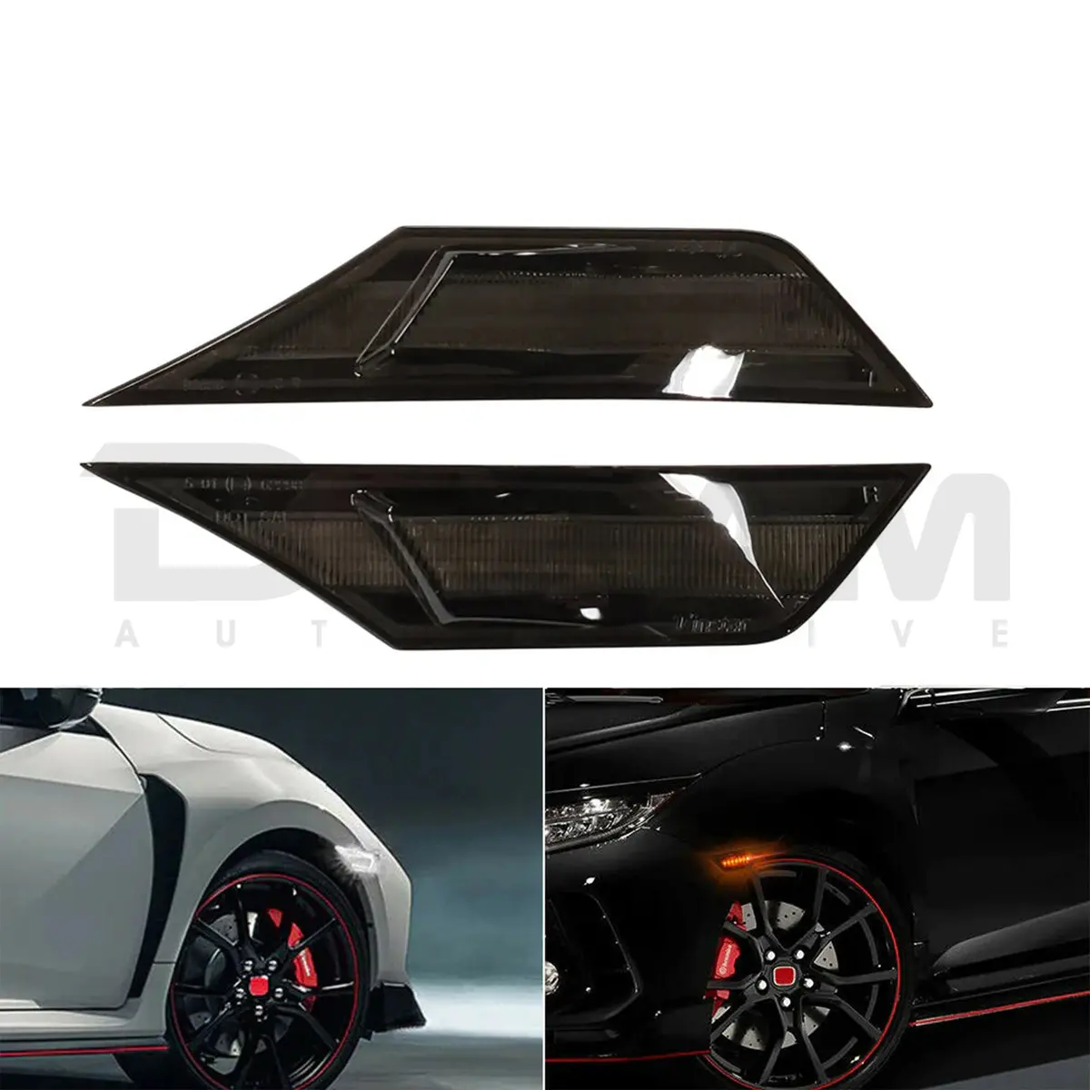 Hirev Sports | Front Side Markers / Indicators | Honda Civic Type R | Fk8 2.0T K20c1 | 2017-2021 1