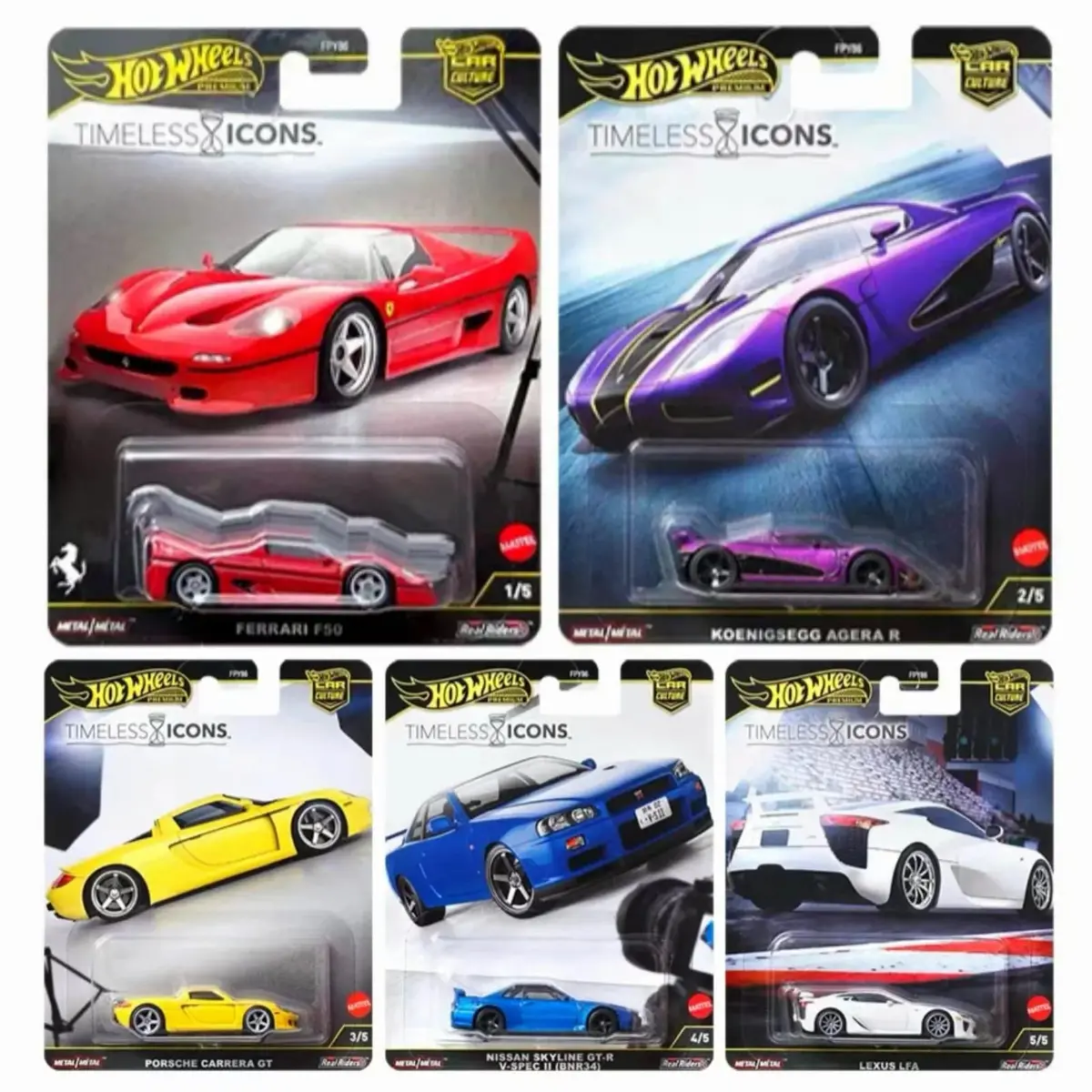 (Preorder) Hot Wheels 1:64 Car Culture 2025 N Case – Timless Icons *Set Of 5 Casting* 1