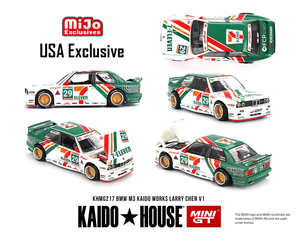 (Preorder) Kaido House X Mini Gt 1:64 Bmw M3 Kaido Works Larry Chen V1 – Usa Exclusive – Mijo Exclusives 1