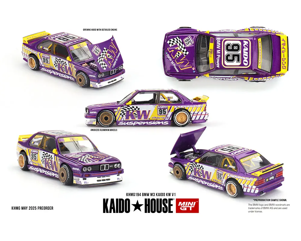 Kaido House X Mini Gt 1:64 Bmw M3 Kaido Kw V1 – Purple 1