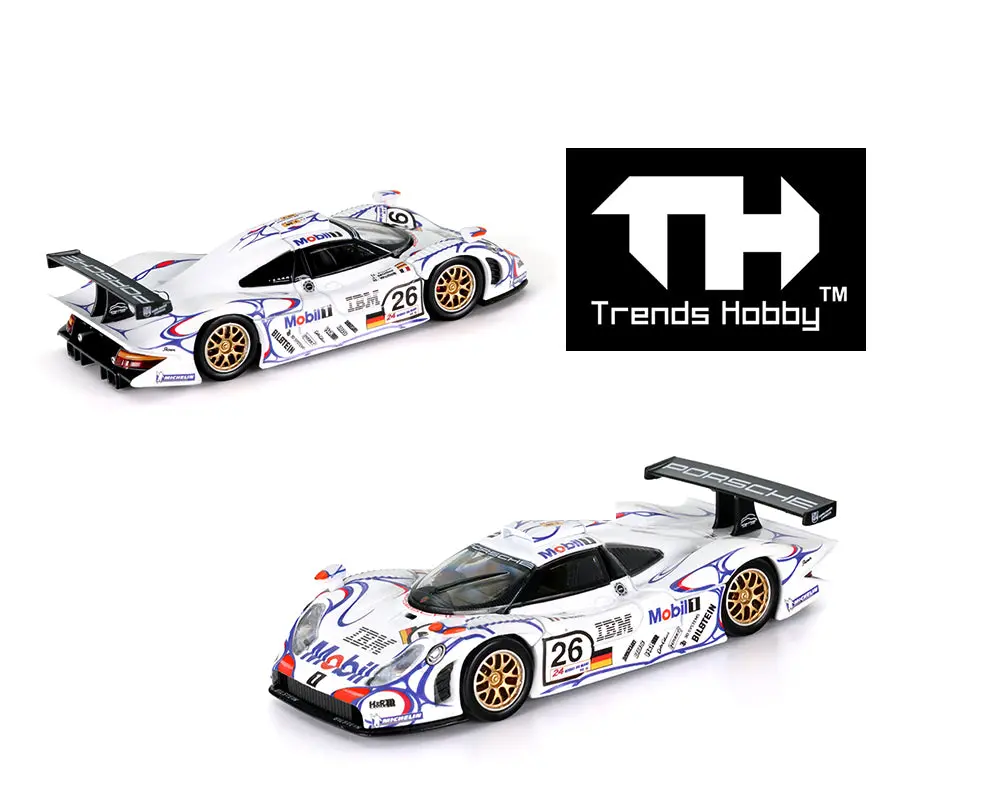 (Preorder) Trends Hobby 1:64 Porsche 911 Gt1 Mobil 1 Le Mans 1998 1
