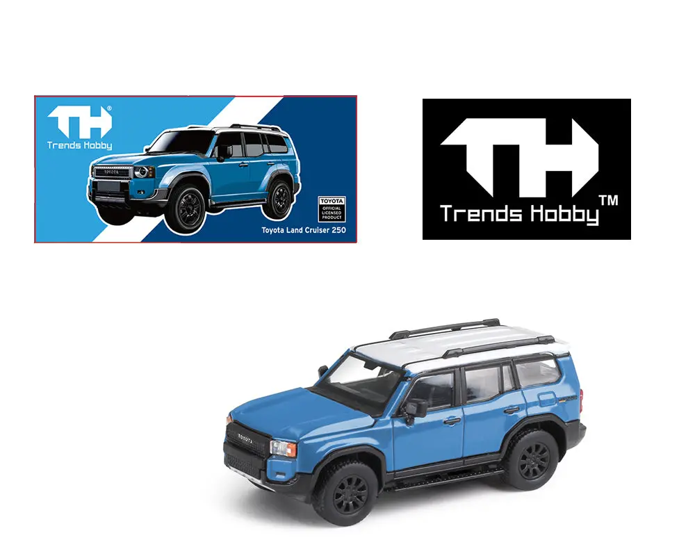 (Preorder) Trends Hobby 1:64 Toyota Land Cruiser 250 – Heritage Blue 1