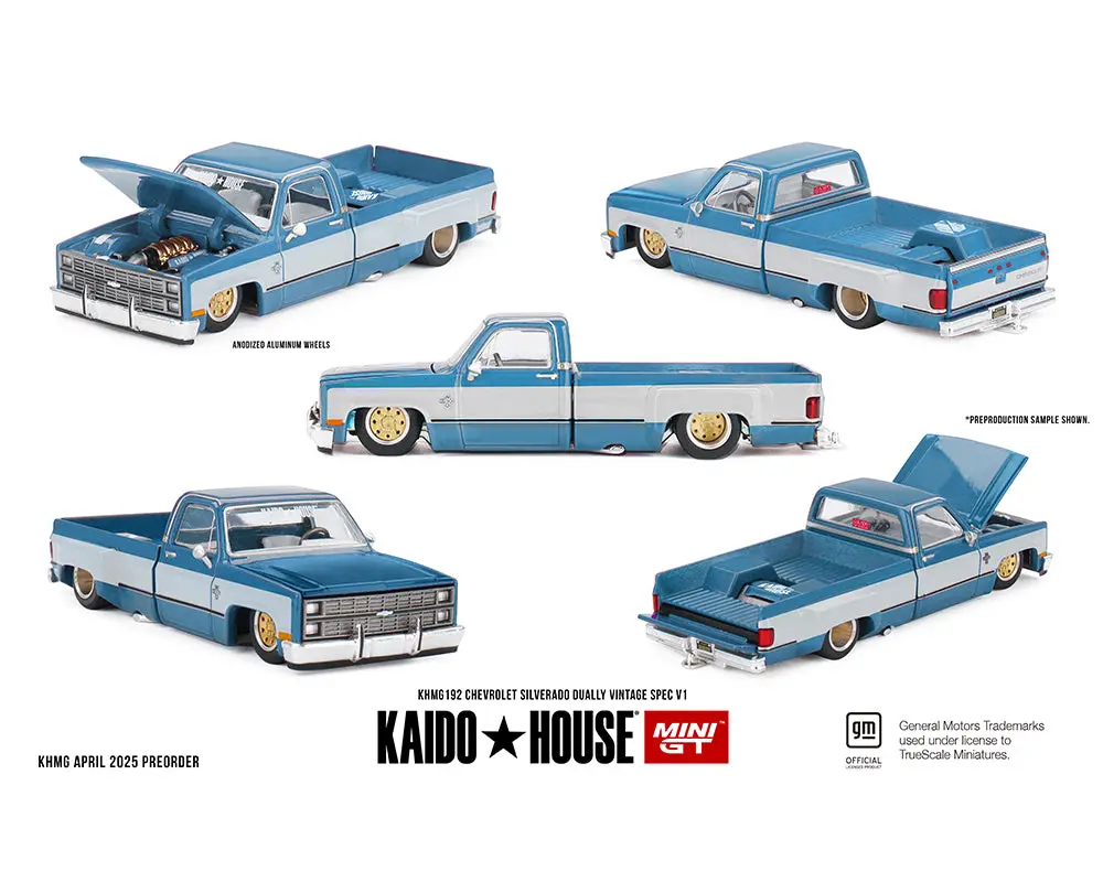 (Preorder) Kaido House X Mini Gt 1:64 Chevrolet Silverado Dually Vintage Spec V1 1