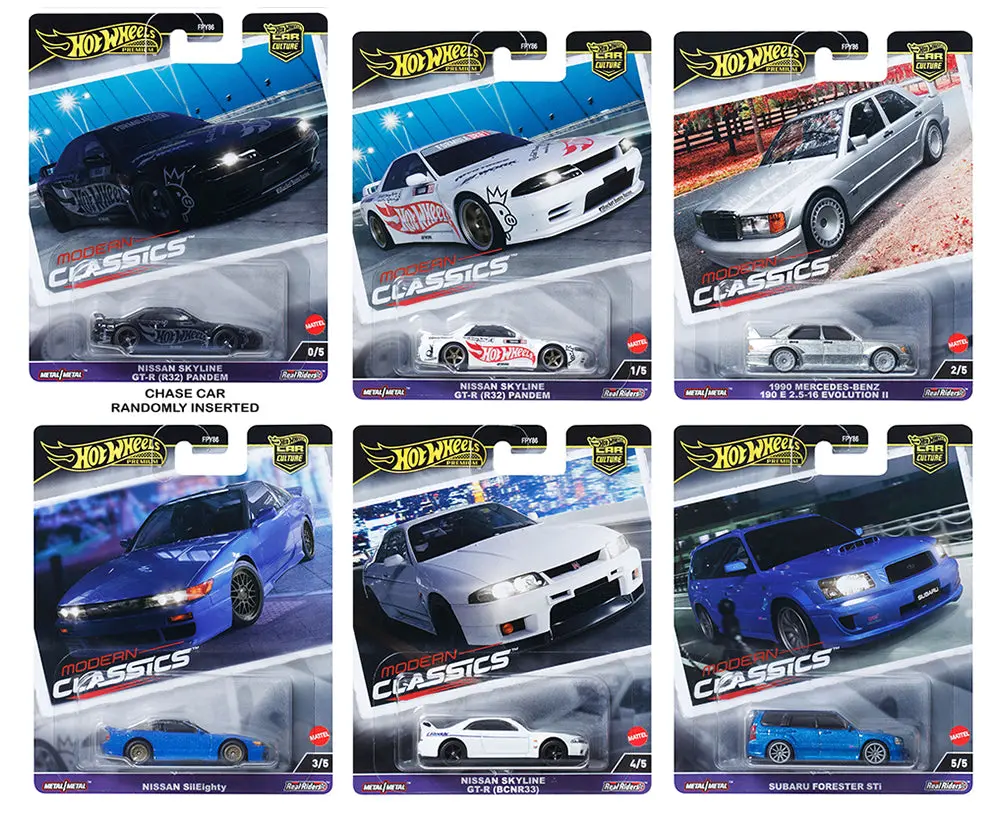 1 Set Of Hot Wheels 1:64 Car Culture 2024 “Modern Classics” 1