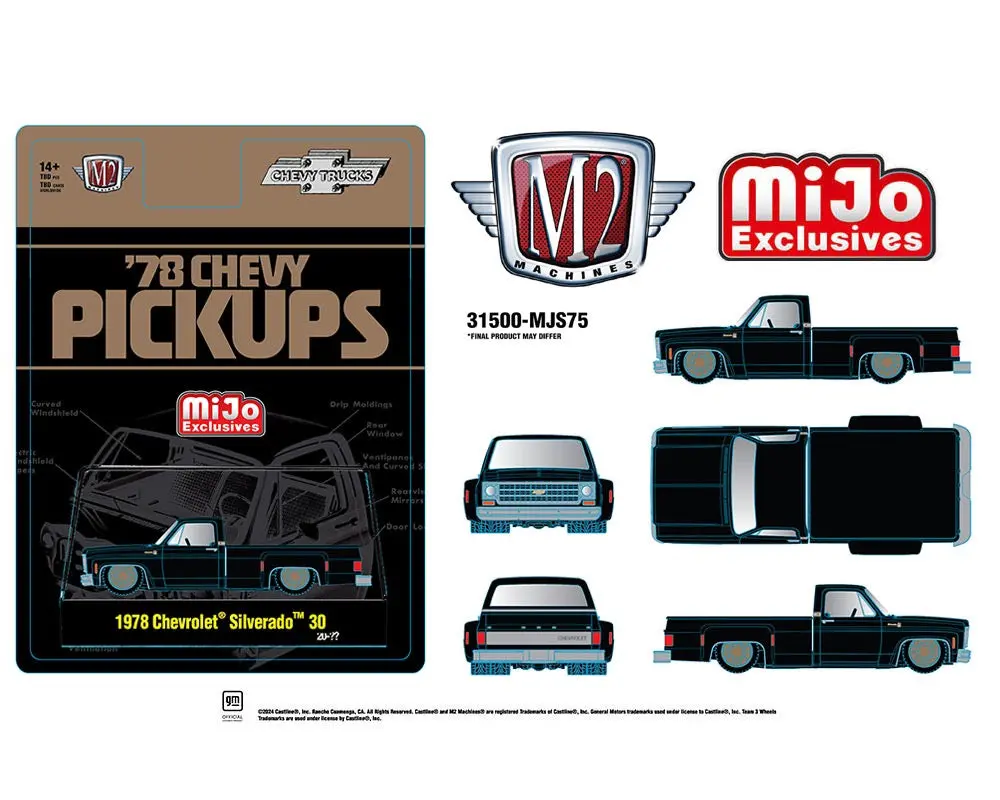 M2 Machines 1:64 1978 Chevrolet Silverado 30 Truck Limited Edition 1