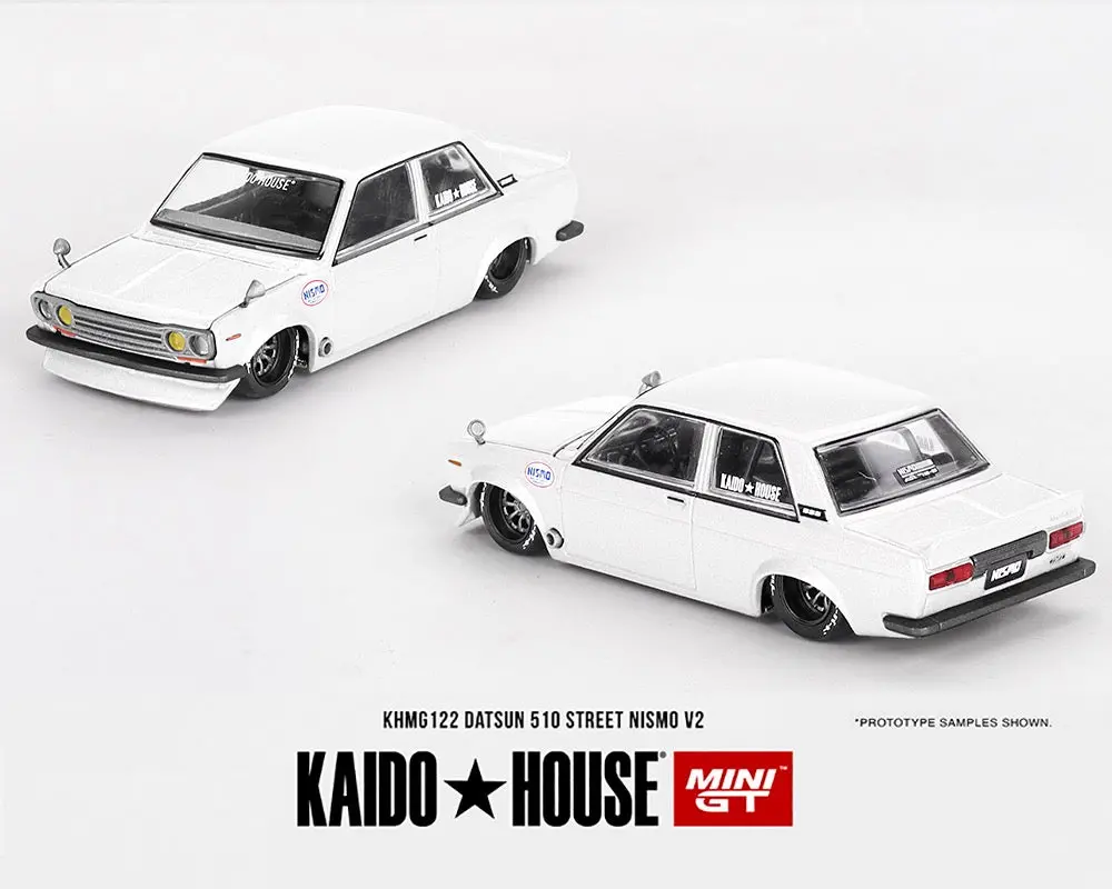 Kaido House X Mini Gt 1:64 Datsun 510 Street Nismo V2- White 1