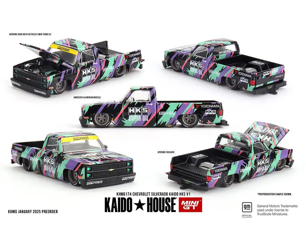 (Preorder) Kaido House X Mini Gt 1:64 Chevrolet Silverado Kaido Hks V1 1