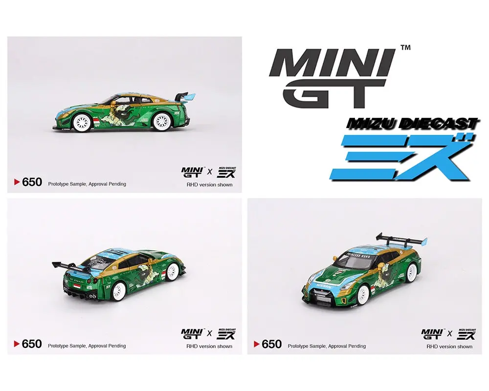 Mini Gt 1:64 Lb-Silhouette Works Gt Nissan 35Gt-Rr Ver.2 “Roro” Mini Gt X Mizu Diecast 1